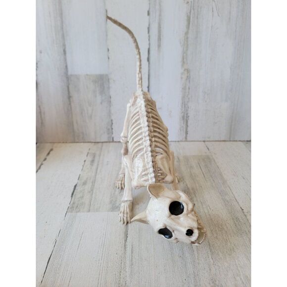 Crazy bonez Seasons cat skeleton Halloween props scary - Picture 3 of 8